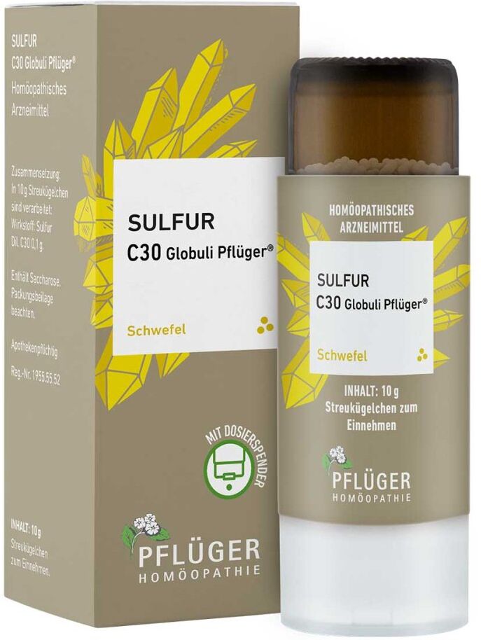 Sulfur C30  Globuli Pflüger Dosierspender 10g