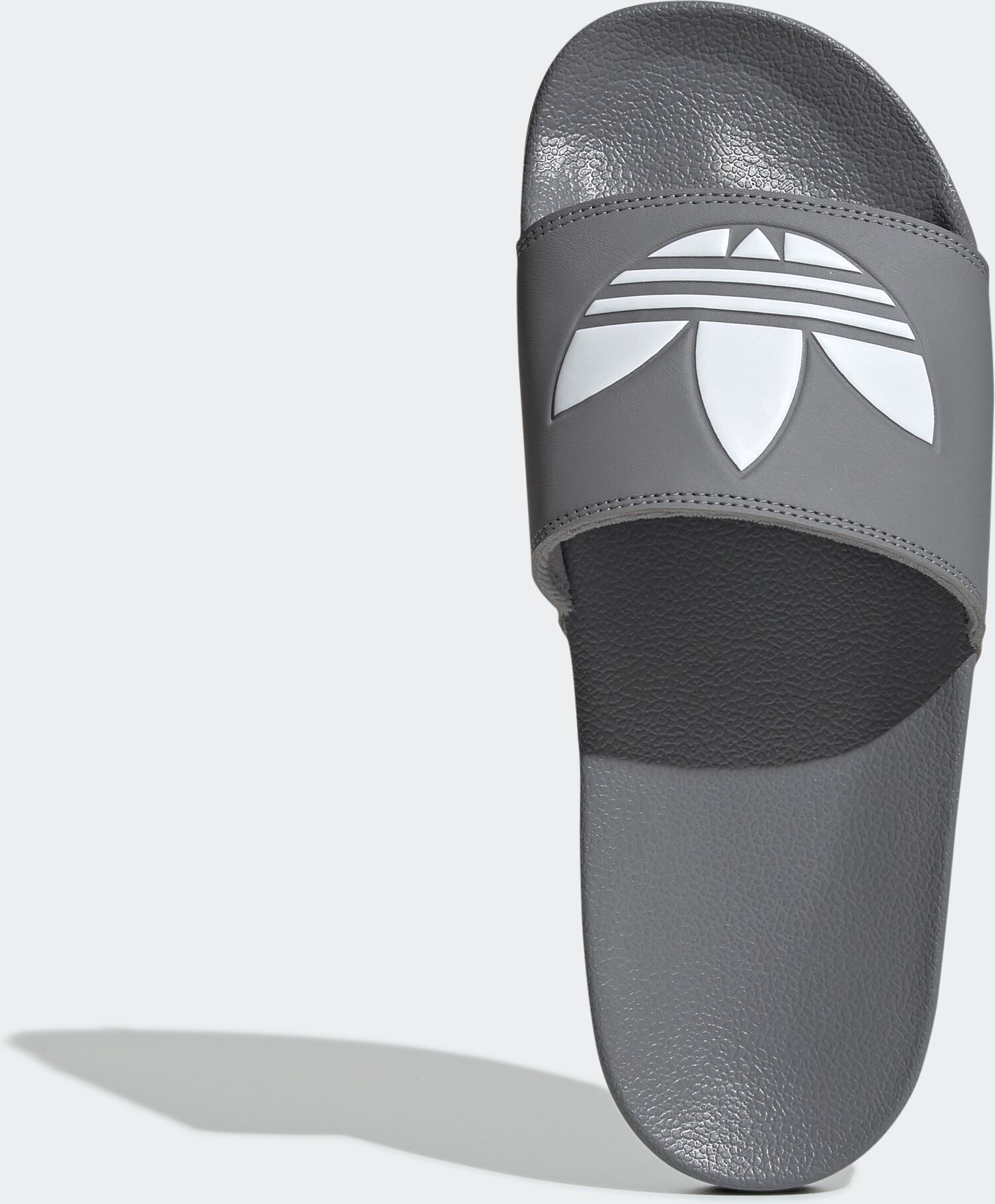 Badesandale ADIDAS ORIGINALS "LITE ADILETTE", Herren, Gr. 40,5, grau (grau three, cloud weiß, grau three), Synthetik, Schuhe Badesandale, Badelatschen grau three, cloud weiß, grau three 40,5