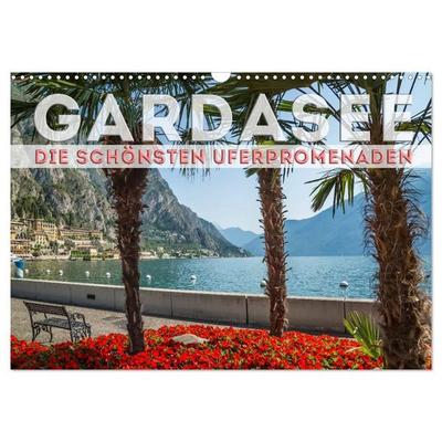 GARDASEE Die schönsten Uferpromenaden (Wandkalender 2027 DIN A3 quer), CALVENDO Monatskalender