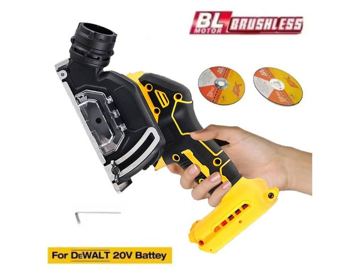 Meuleuse d'angle sans fil avec batterie DeWALT 20V, poignée de 3 pouces, Mini scie circulaire électrique, outils électriques