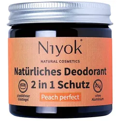 40ml Niyok 2 in 1 anti-transpirante Deocreme - Peach perfect
