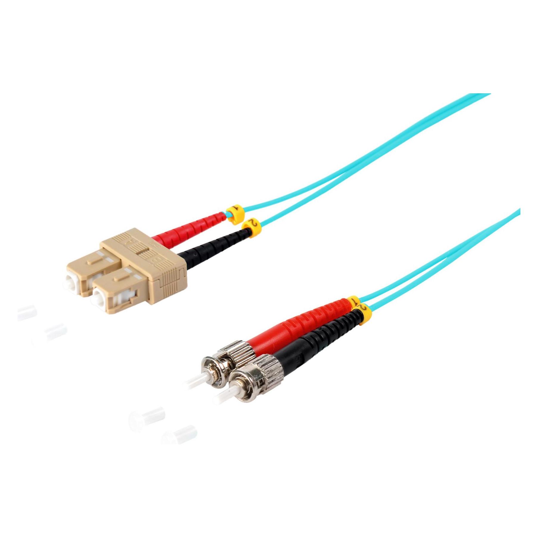 Shiverpeaks S/CONN maximum connectivity LWL-Duplex Patchkabel SC/ST 50/125µ, OM3, aqua, 5,0m (5 m) (77915/3)