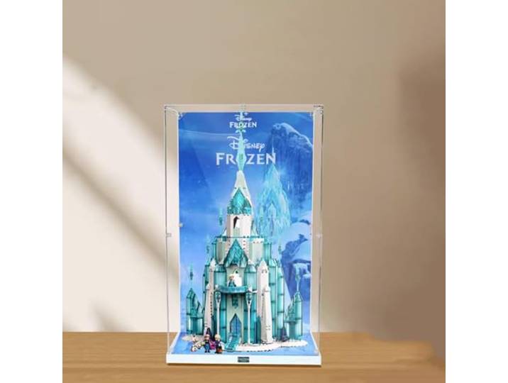 Acryl Vitrine Box Kompatibel Lego 43197 Eisburg Modell, Schutz, Staubdichte Vitrine Geschenkmodell, Transparent, Kompatibel mit Lego (nur Vitrine)