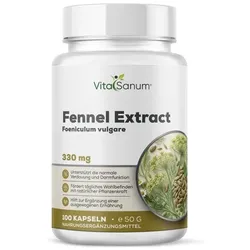VitaSanum® – Fenchel-Extrakt (Foeniculum vulgare Mill.) – 1000 mg Tagesportion (2 Kapseln)