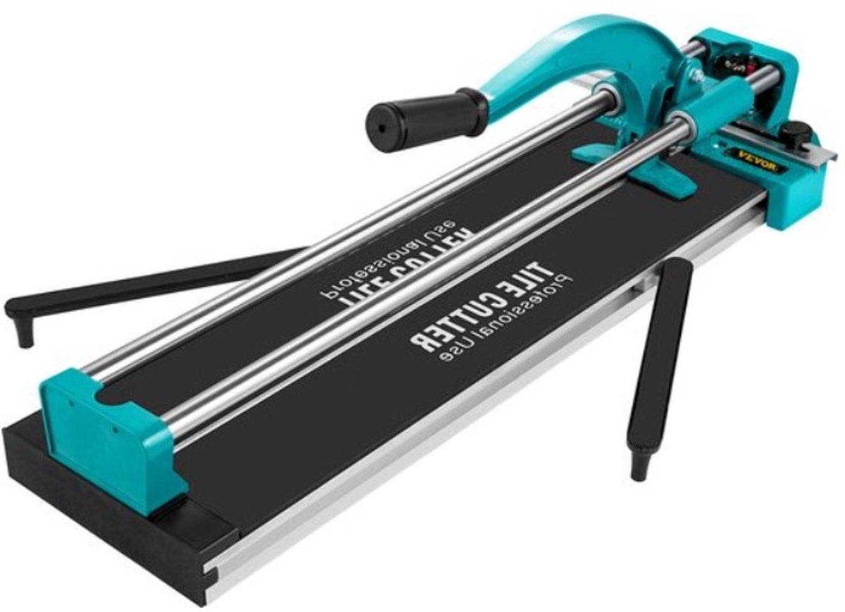 Professionele handmatige tegelzaag van staal, 24 inch, blauw/turquoise