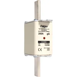 Hager LNH2200M6 NH-Sicherungseinsatz NH2C gG 690V 200A Kombimelder Grifflasche spannungsführend