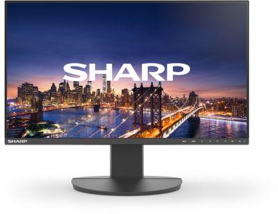 Businessmonitor SHARP MultiSync® EA242F, 23,8″, 1920 x 1000, HDMI/DisplayPort/USB, dreh-/schwenk-/neigbar, höhenverstellbar, schwarz