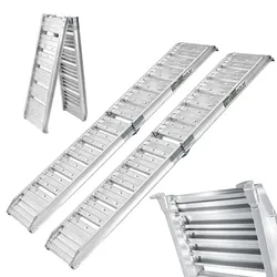 Baumarktplus TRUTZHOLM 2x Auffahrrampe klappbar Alu 180 cm Traglast 400 kg rutschfest Motorradrampe Verladerampe