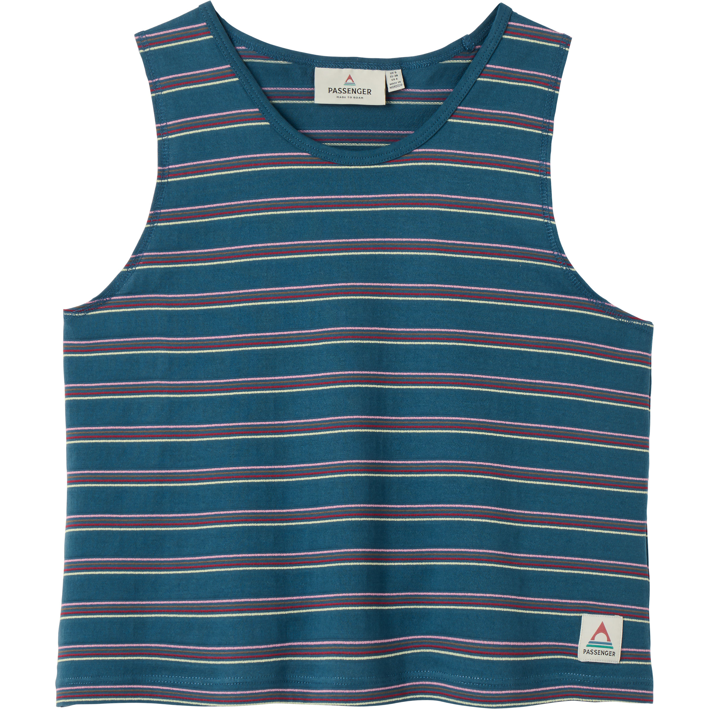 Passenger Retro Vibes 2.0 Organic Cotton Top Damen Tanktops blau Größe L Lifestyle Hautfreundlich