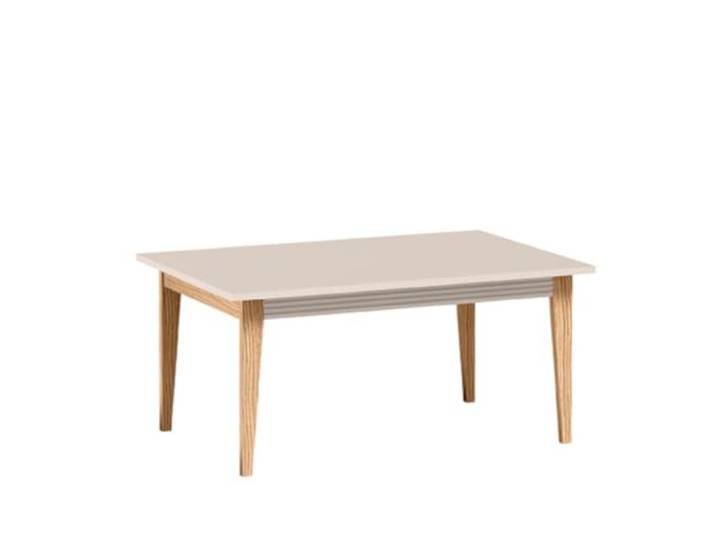 Komodee Kaffeetisch Lunenburg - Kaschmir - Holzbeine - 90 x 42 x 60 cm