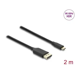 DELOCK USB Type-C > DisplayPort (DP Alt Mode) 8K 60 Hz 2m