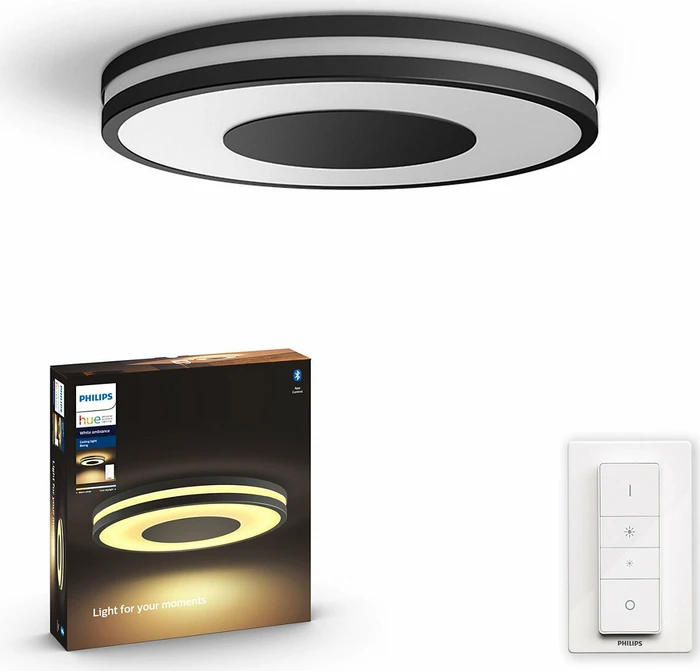 Philips Hue White Ambiance Being Hue Ceiling Lamp Black 1 x 27 Watt 24 Volt