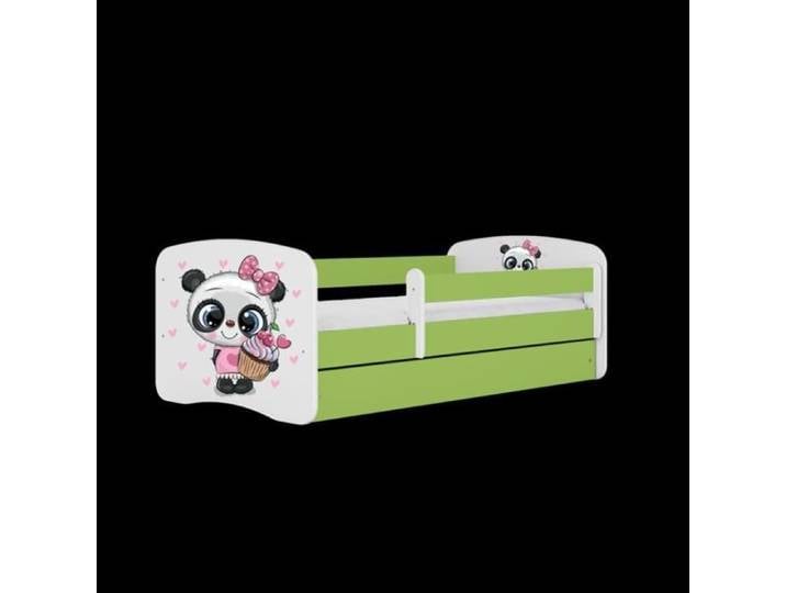 Lit panda vert Babydreams avec tiroir - Kocot Kids - 140x70 cm - Blanc - Enfant