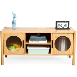 Relaxdays, TV Möbel, TV-Lowboard mit 2 Türen (103 x 40 x 48 cm)