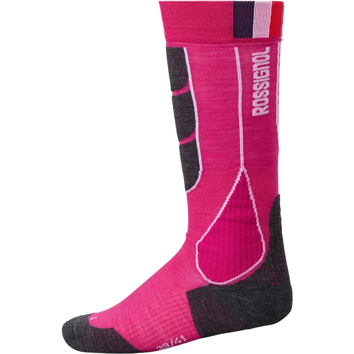 Rossignol W Intermediate Ski Socks electric fuchsia (A26) L RLPWX01 A2600L
