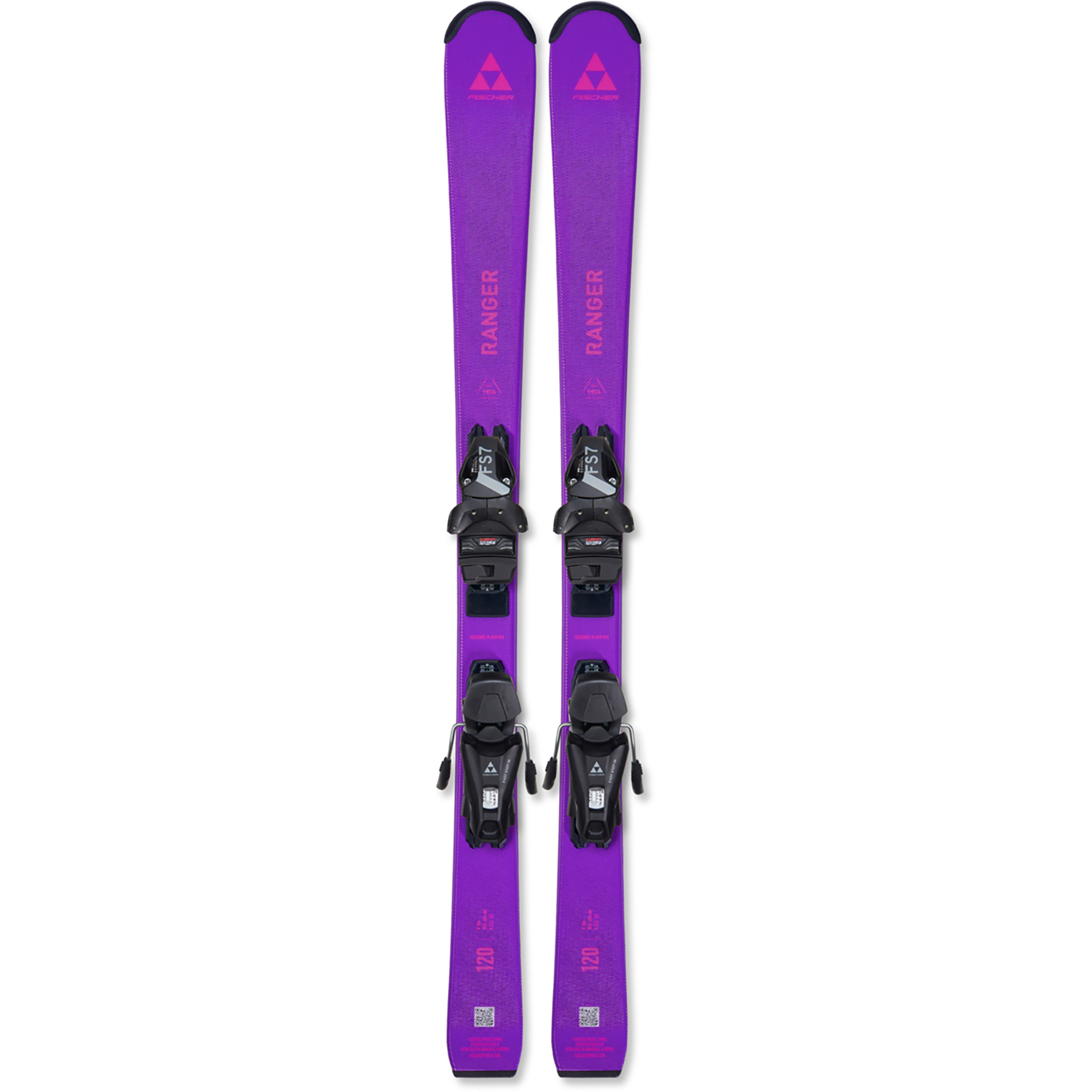 Fischer Ranger JR + FS 7 CA JRS Alpinkskis 26/27 Kinder Alpinski weiss Größe 140CM Skifahren