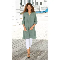 Viskose-Mix Kleid in salbei in Größe 52 von DW-Shop, Salbei, 52