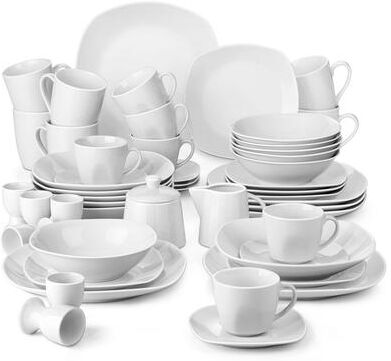 MALACASA Elisa Basic Porcelain Dinnerware Set (Service for 6)