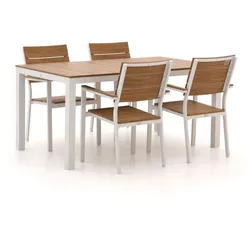Bellagio Fidenza 160 cm Gartenmöbel-Set 5-Teilig Stapelbar