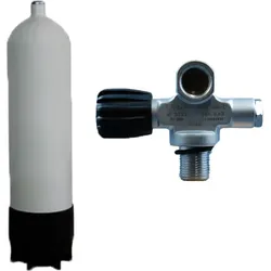 ECS Stahl 12 Liter - 300 bar - Brückenventil Links ( 12888LI )