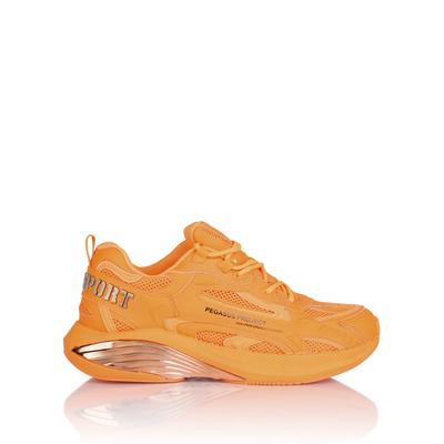 Sneaker PLEIN SPORT "Pegasus", Herren, Gr. 41, Normalschaft, orange (86, orangefluo), Schuhe Sneaker