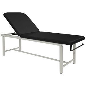 Teqler Behandlungsliege T146554, aus Metall, schwarz, 2 Zonen, Kopfteil verstellbar, bis 227 kg