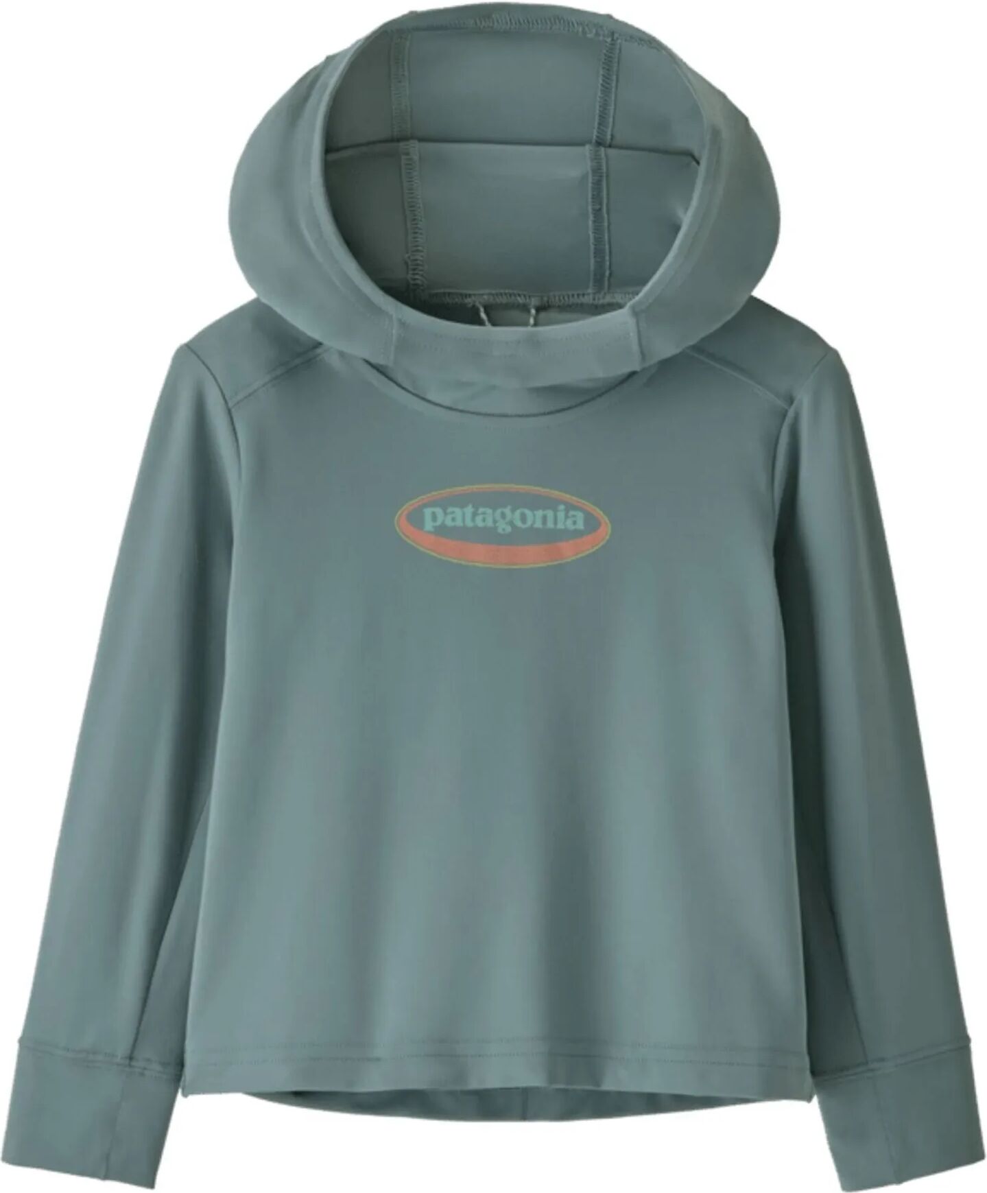 Patagonia Hoodie Cap SW 95 Oval Logo Fibres Recyclées Bleu gris 5 ans