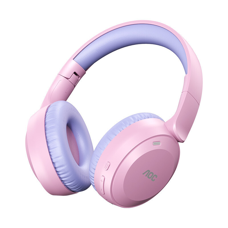 AOC ACH2611 Draadloze Bluetooth 6.0 Over-ear Koptelefoon met 3D Surround Sound en 75 uur Afspeeltijd