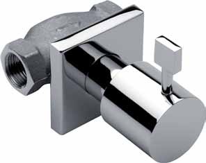 KAJA-B-Quadrat Unterputz-Ventil Gewinde 3/4"", chrom 29602-C