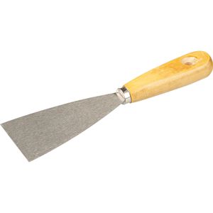 Nölle Spachtel 710460, Breite 60mm, Malerspachtel aus Stahl, mit Holzgriff