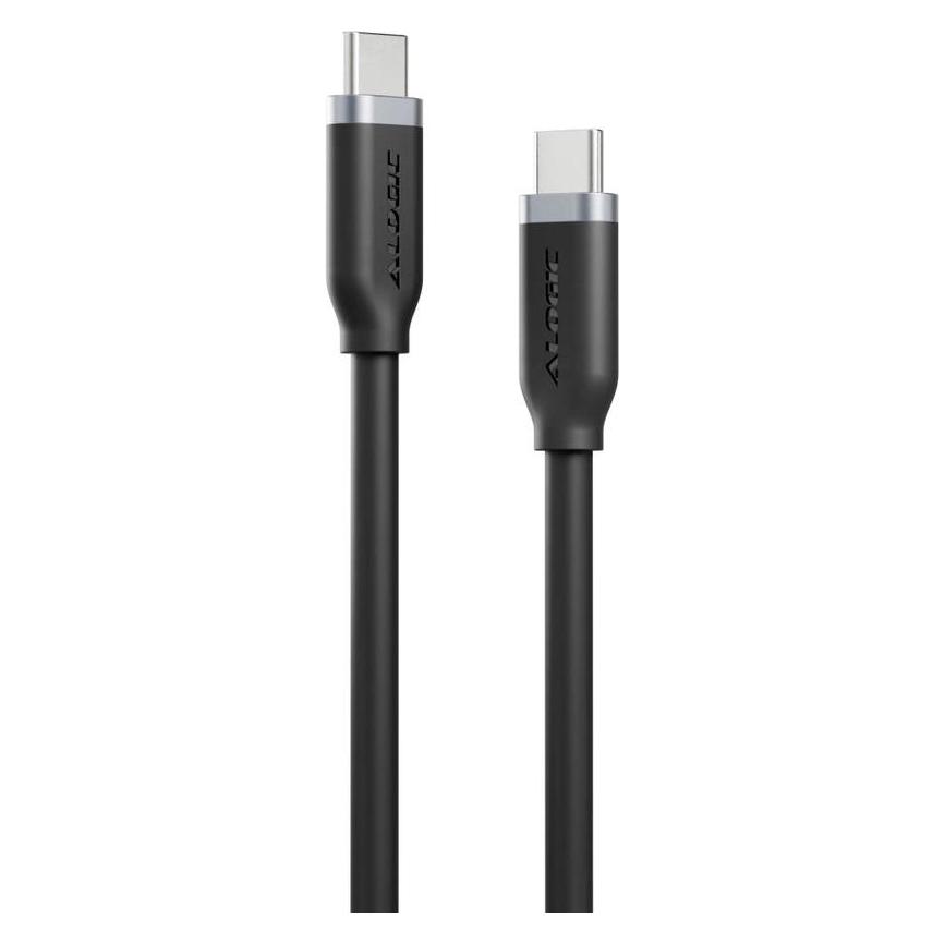 Alogic Elements Silicone USB-C - USB-C Kabel 1m, schwarz (1 m, USB 2.0, 240 W) (ELSI5U2CCBK1)