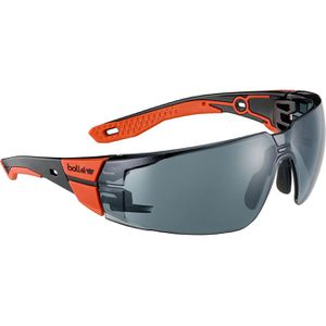 Bolle Schutzbrille Rush+ 2.0 RUSPMN21E, getönt, Bügelbrille, Größe S, rot-schwarz