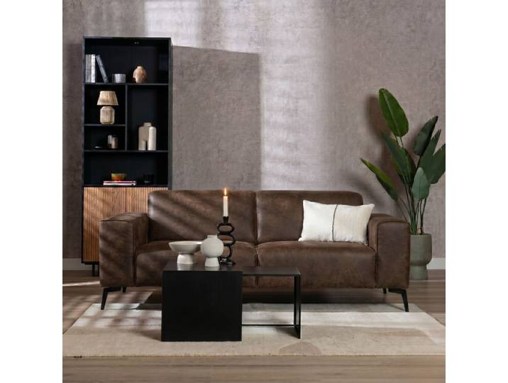 Bronx71 Leder Sofa Vegas 2,5-Sitzer braun