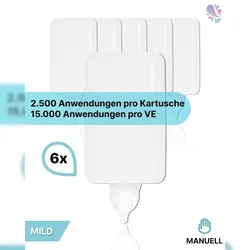 Blanc HYGIENIC Cosmos Schaumseife 15.000 Anwendungen, 6 x 1 Liter, inkl. Pumpe, vakuumierte Kartusche, made in Germany, für alle Hauttypen
