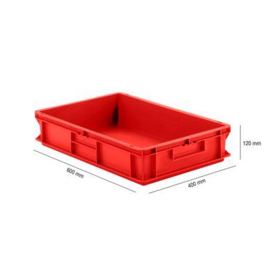 Kasten im EURO-Maß EF 6120, 23,3 l, rot