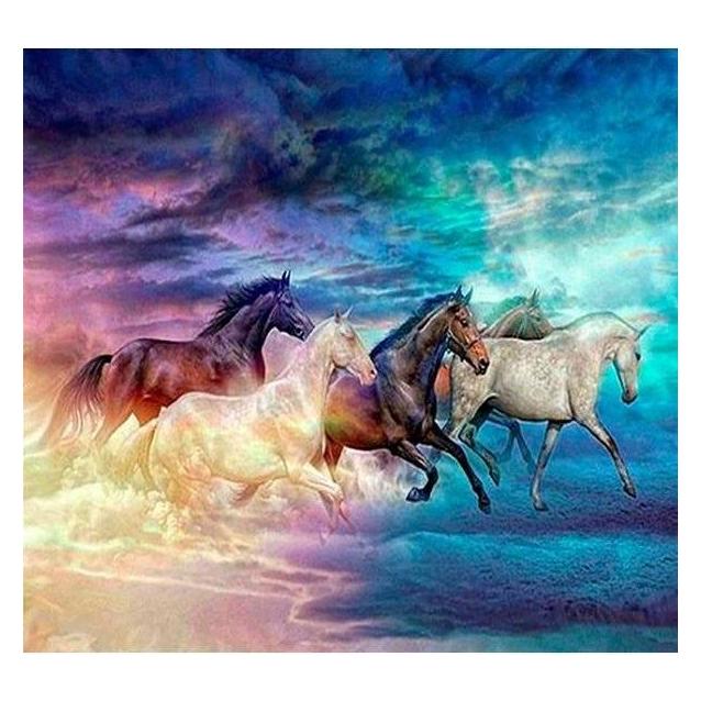 Norimpex 5D-Diamantmosaik - Pferde 40x30cm (54613514)