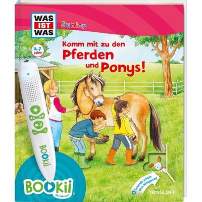 BOOKii® WAS IST WAS Junior Komm mit zu den Pferden und Ponys!, Gebundene Ausgabe von Christina Braun,Claudia Kaiser,Martin Lickleder,Tatjana Marti,