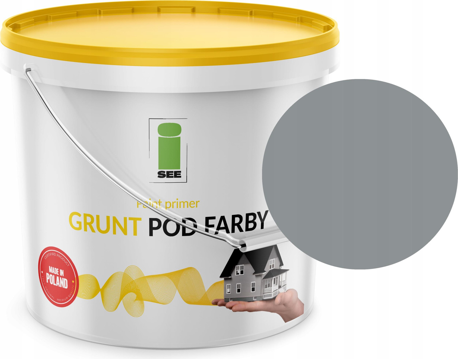 I SEE Grijze siliconen gevelprimer, 10 liter