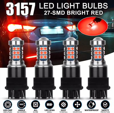 PRiME LED Red Strobe Brake Light Bulbs, Tail Blinking Stop Lamps For Enhanced Road Safety LED Red Strobe Brake Light Bulbs, Tail Blinking Stop Lamps For Enhanced Road Safety