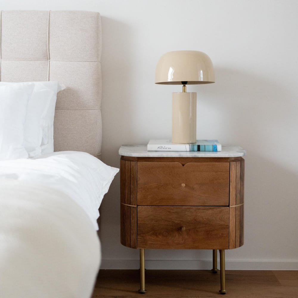 Kare Design Lampe en acier beige Beige 25x38x25cm
