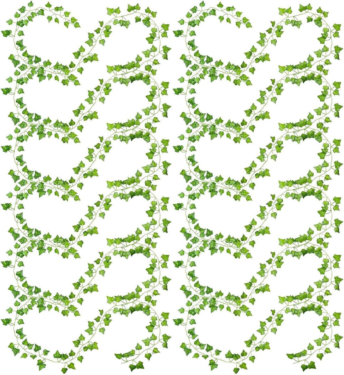 Kunstmatige Klimop Slinger Groen - Realistische Hangende Wijnstok Decoratie - 200 cm