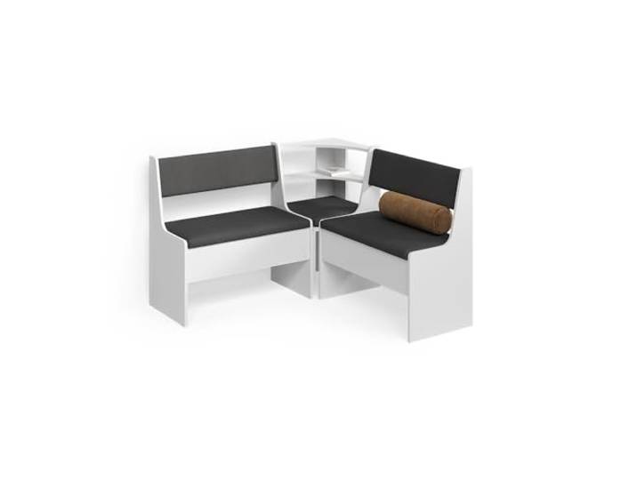 Livinity Eckbankgruppe Tiberio, Weiß, 120 x 120 cm Ohne Tisch