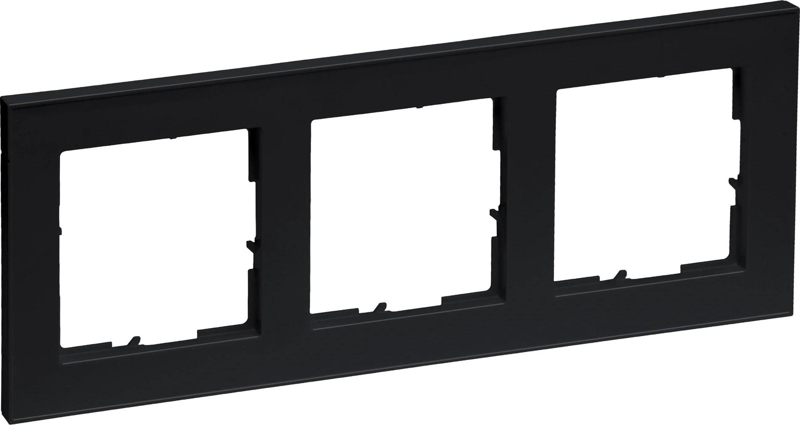 Legrand SEANO+ inbouwframe 3-voudig zwart gelakt