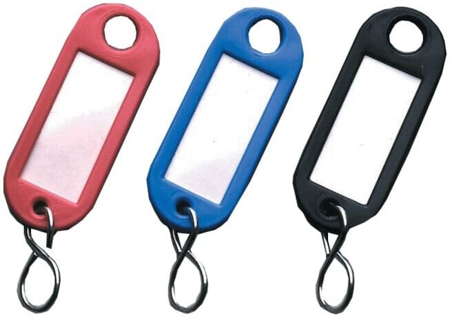 REIHER Porte-clés avec zone d’étiquetage plastique orange (10100 ORANGE)