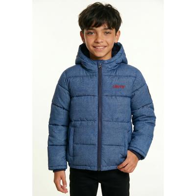 Steppjacke LEVI'S KIDS, Jungen, Gr. 16 (176), blau (marineblaus), Obermaterial: 100% Polyester, meliert, elastischer Bund, Jacken Steppjacke, Winterjacke for BOYS