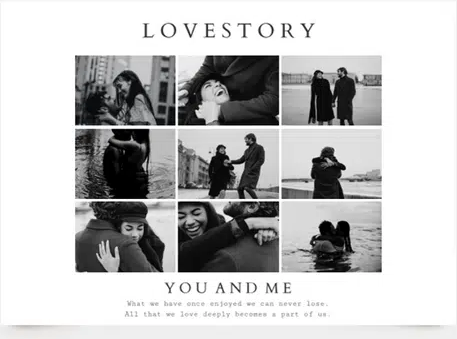 Myposter Fotocollage "Lovestory" auf Poster