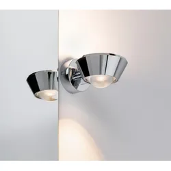 Regenbogen up&down LED Wandleuchte Sabik dimmbar Spritzwasserschutz Chrom Paulmann 70947