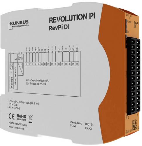 Kunbus Revolution Pi by RevPi DI PR100195 SPS-Erweiterungsmodul 24V