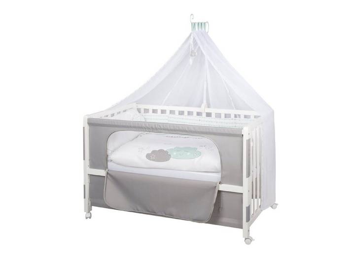 roba® Beistellbett Room Bed, Beistellbett zum Elternbett, komplette Ausstattung