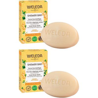 Weleda feste Duschpflege Ginger+Petitgrain 2x 2x75 g